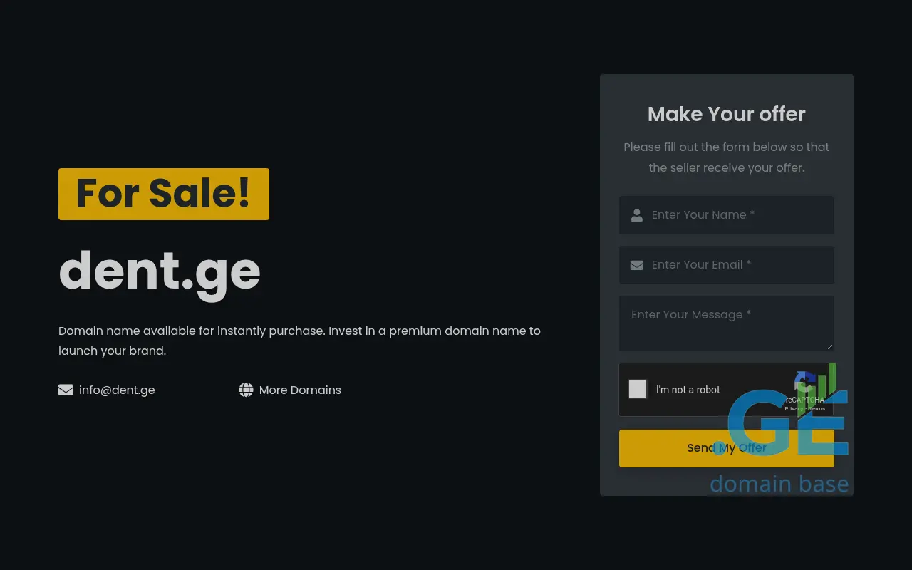 Screenshot of the site dent.ge
