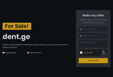 Screenshot of dent.ge