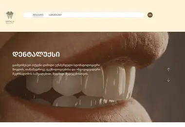 Screenshot of dentalux.ge