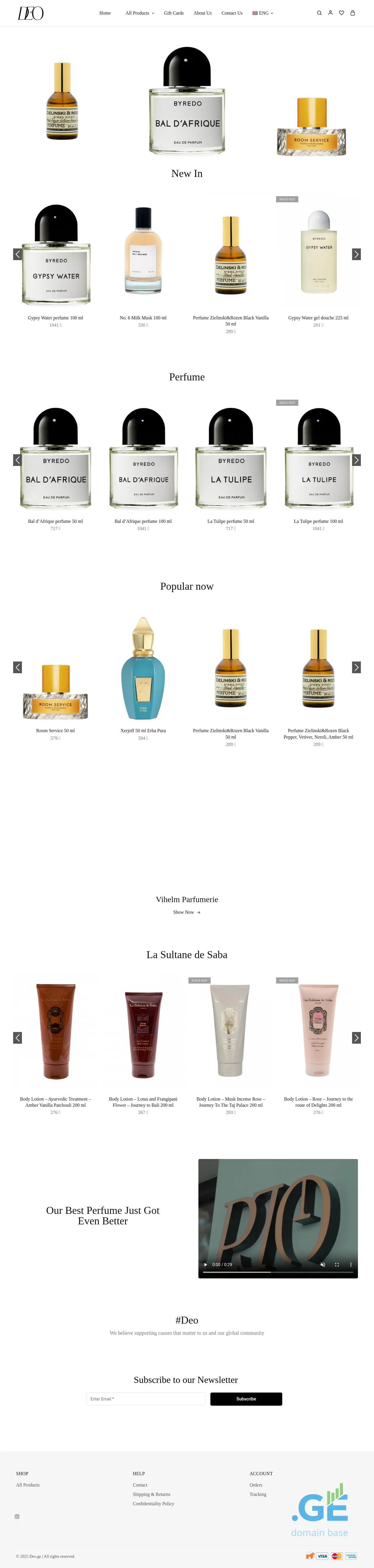 Screenshot of the site deo.ge