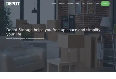 Screenshot of depotstorage.ge
