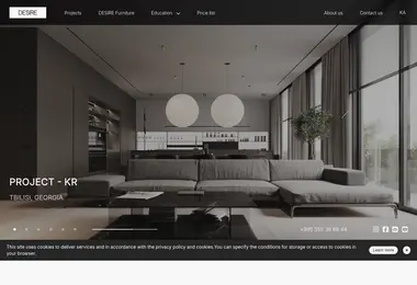 Screenshot of desire.ge