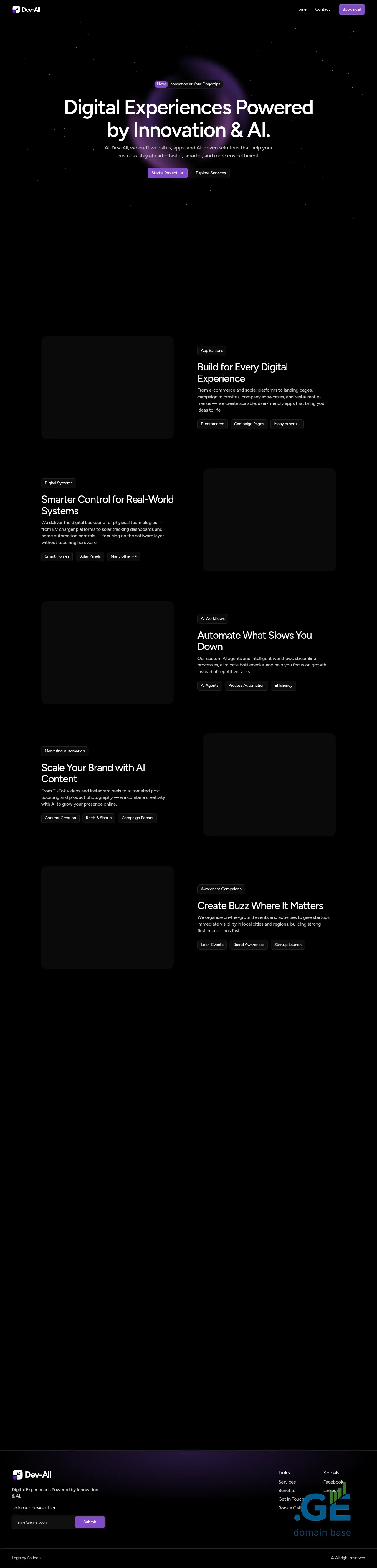 Screenshot of the site devall.ge
