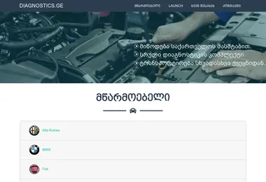Screenshot of diagnostics.ge