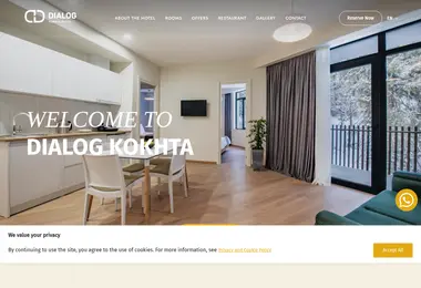 Screenshot of dialoghotels.ge
