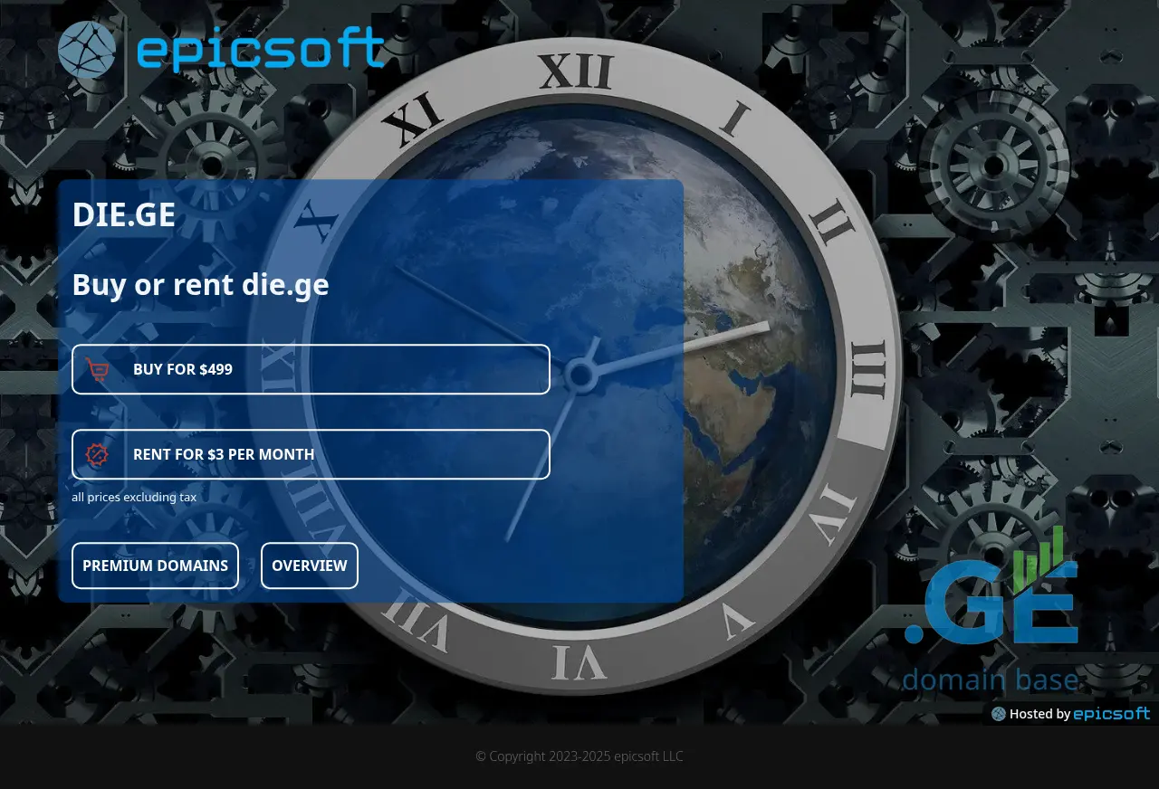 Screenshot of the site die.ge