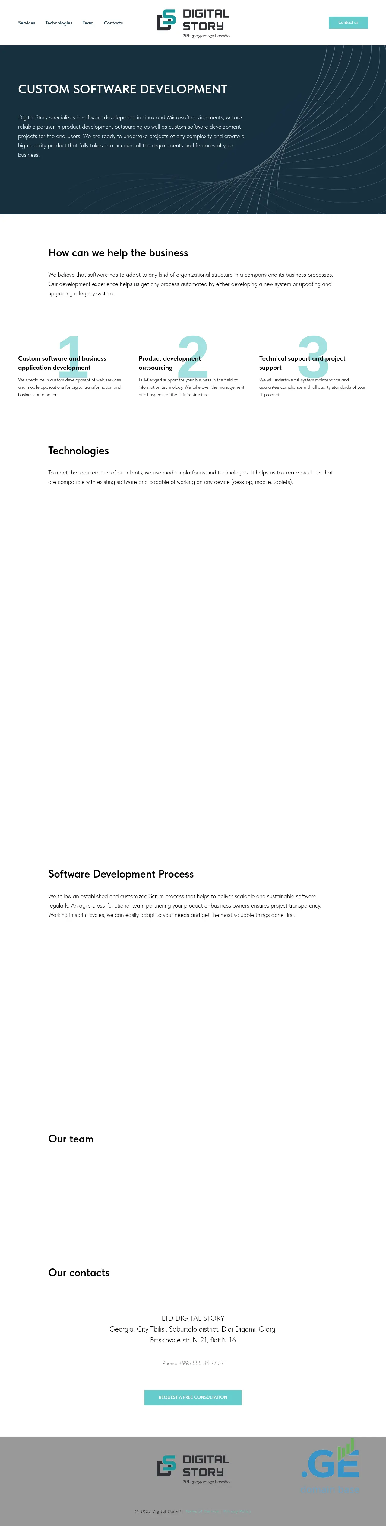 Screenshot of the site digi-store.ge