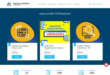 Screenshot of digitalacademy.ge