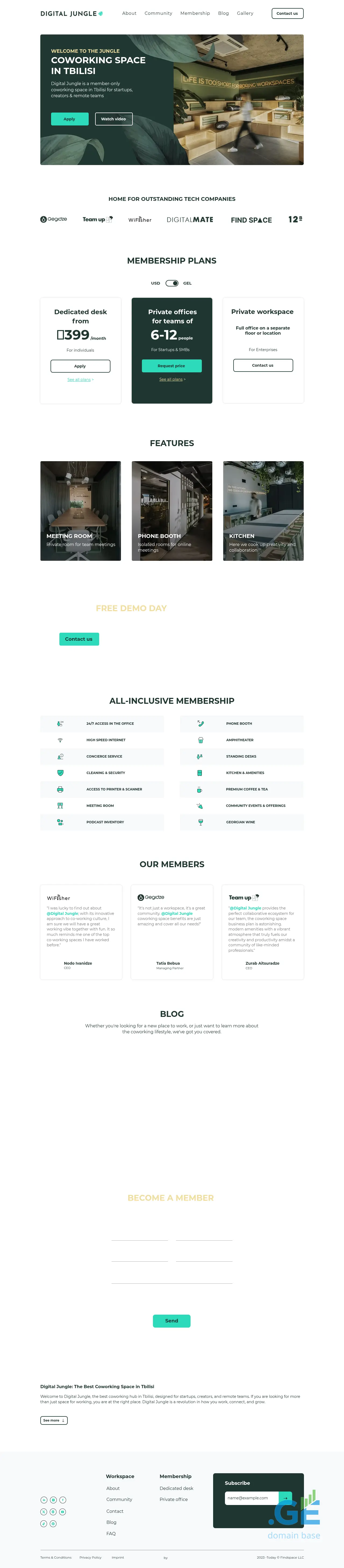 Screenshot of the site digitaljungle.ge