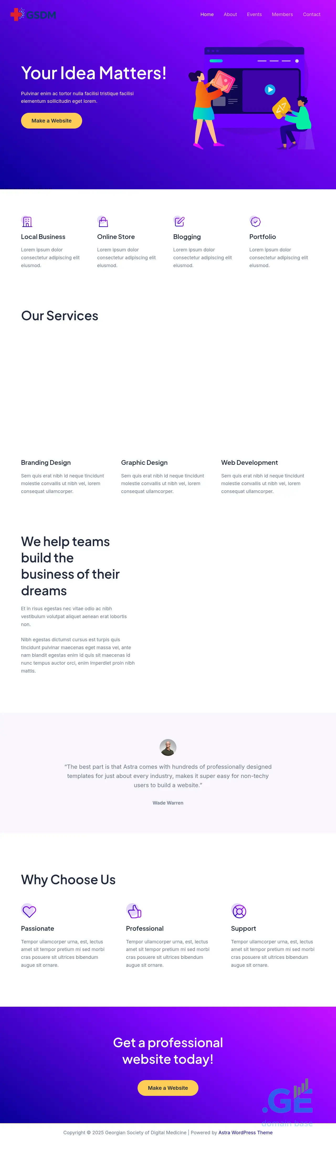 Screenshot of the site digitalmedicine.ge