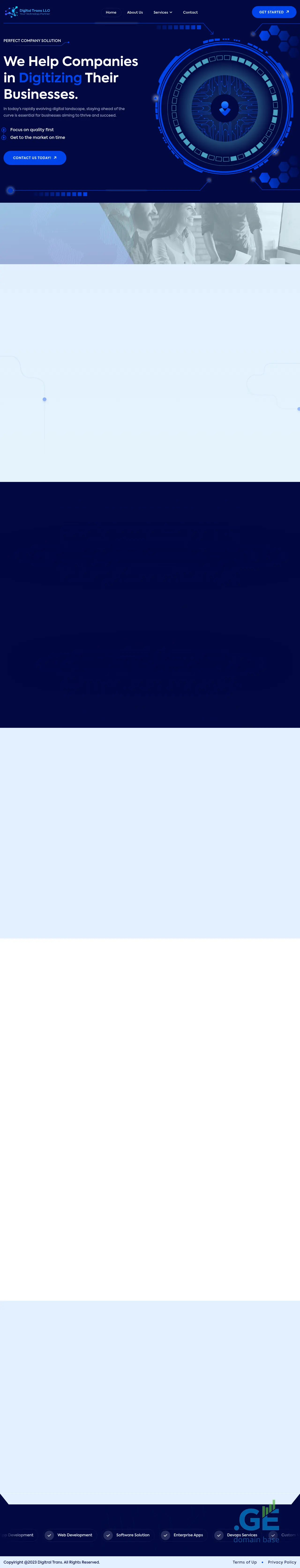Screenshot of the site digitaltrans.ge