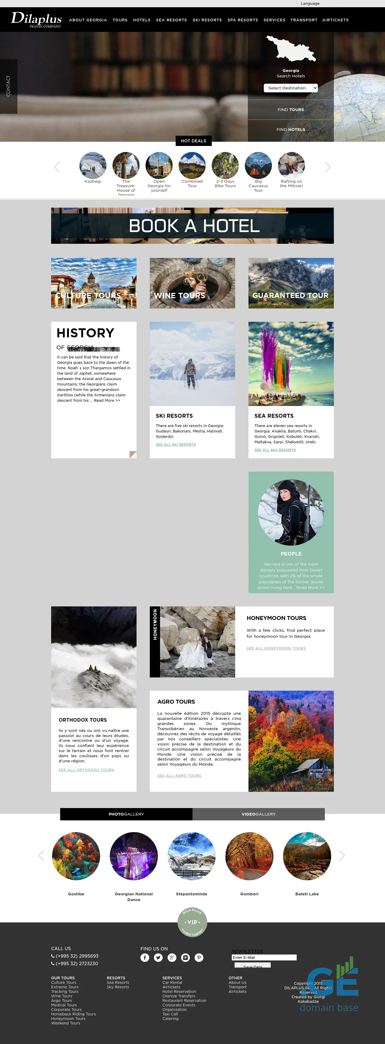Screenshot of the site dilaplus.ge