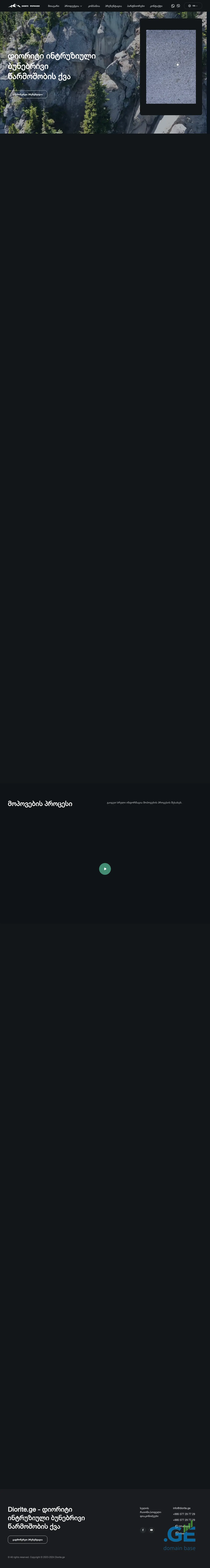 Screenshot of the site diorite.ge