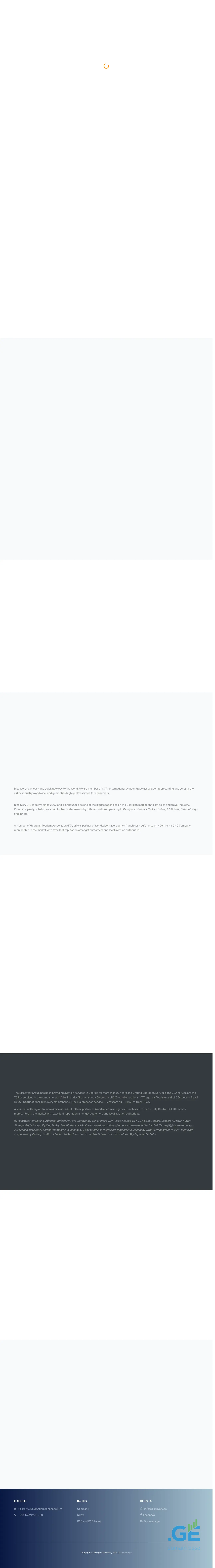 Screenshot of the site discoverygroup.ge