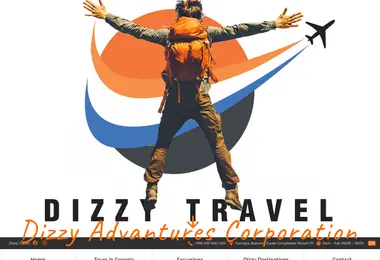 Screenshot of dizzytravel.ge