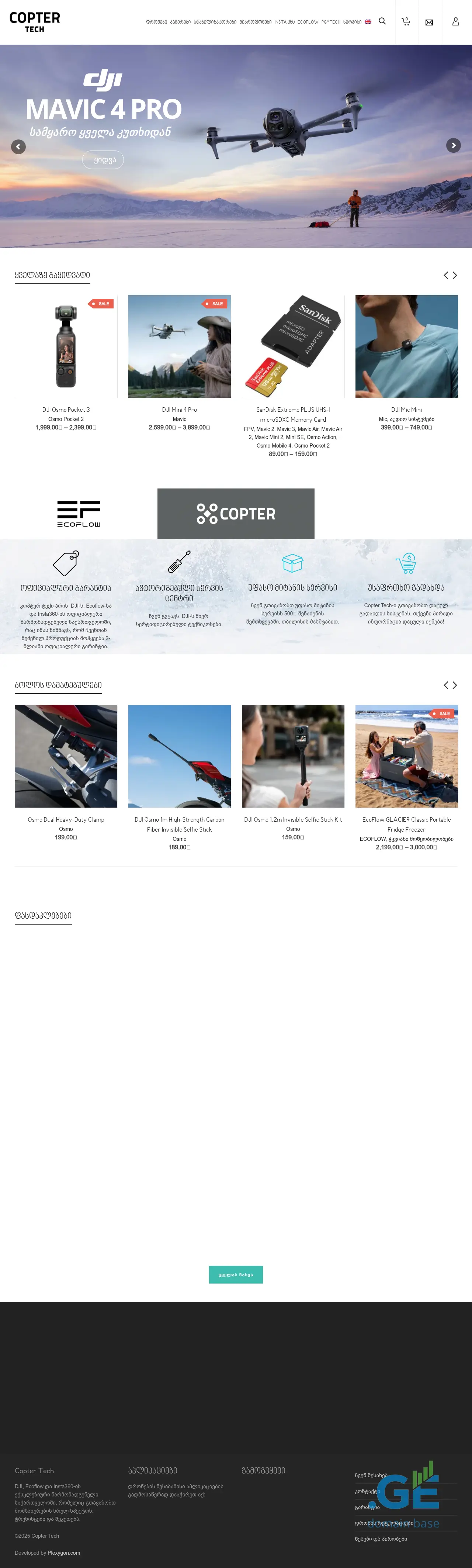 Screenshot of the site djigeorgia.ge