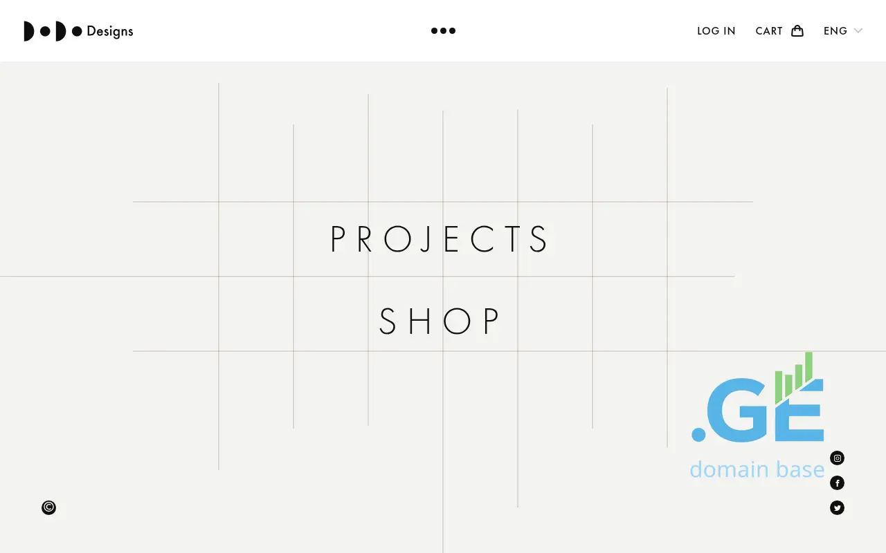 Screenshot of the site dododesigns.ge