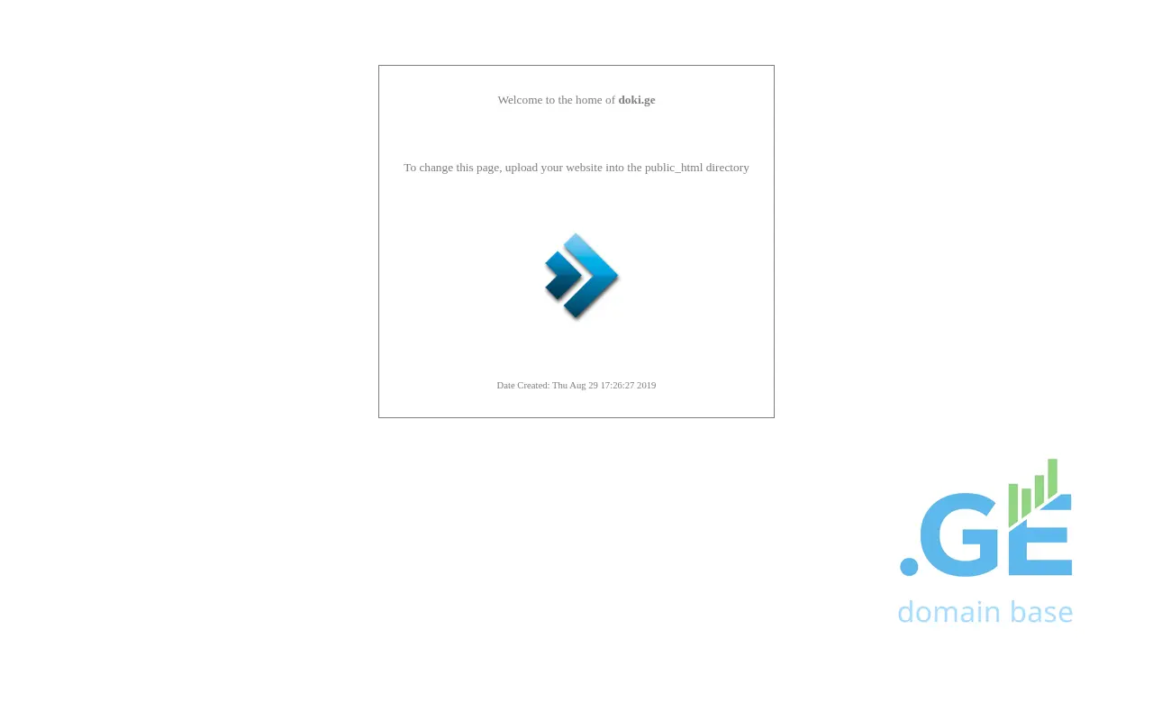 Screenshot of the site doki.ge