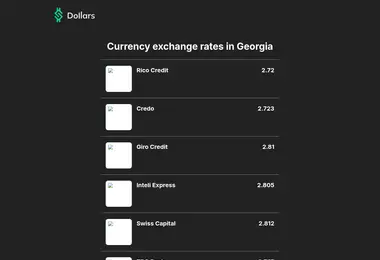 Screenshot of dollars.ge