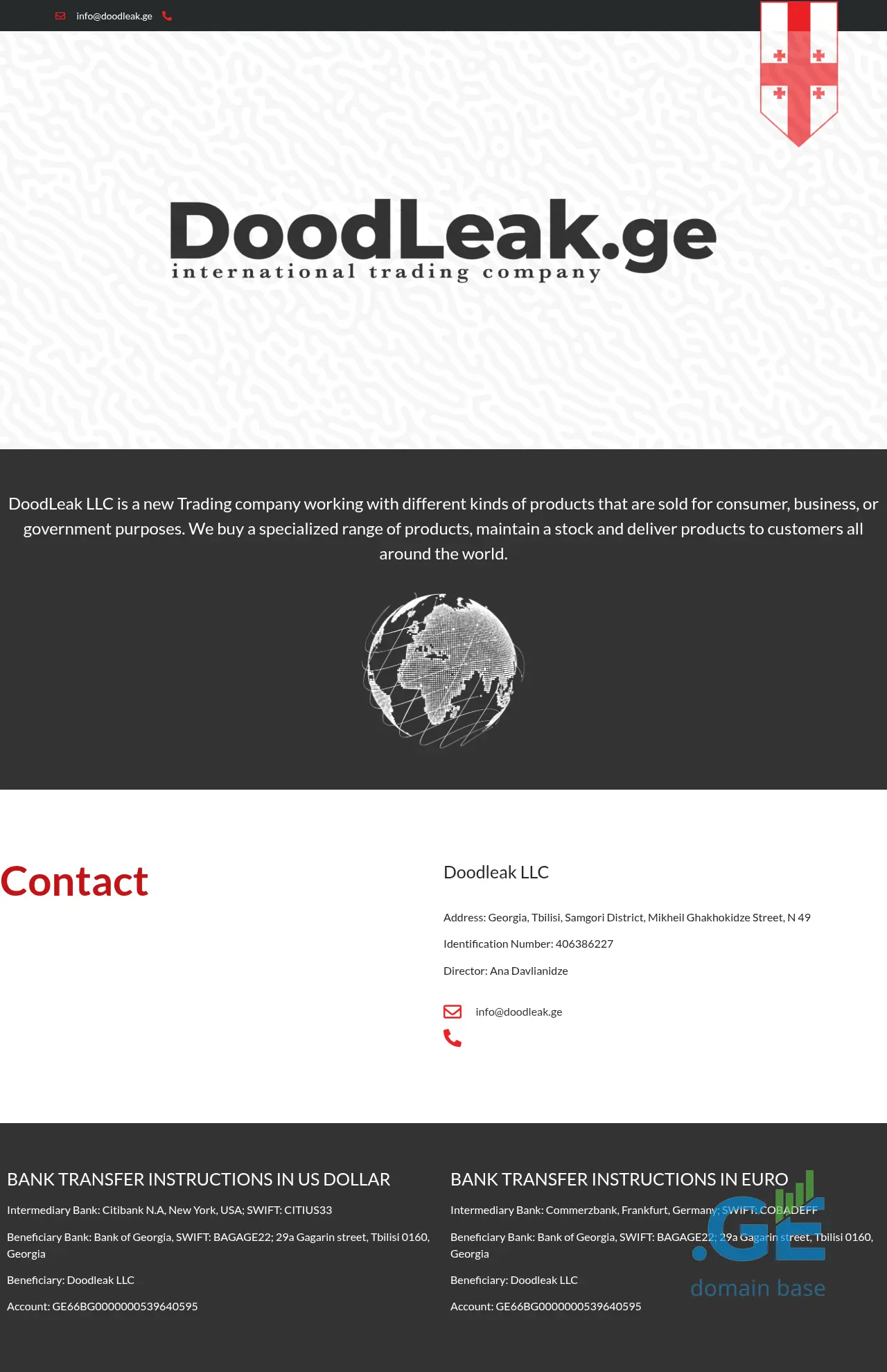 Screenshot of the site doodleak.ge