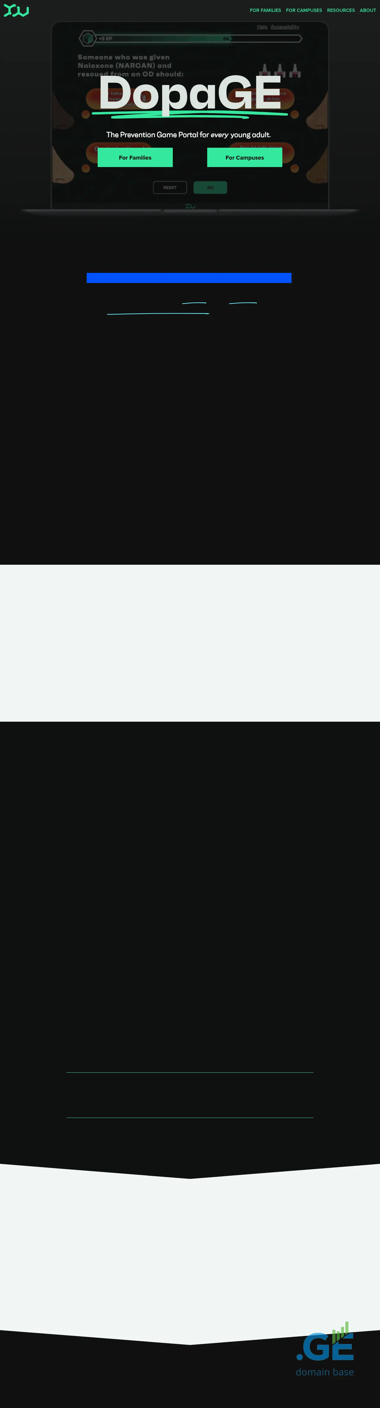 Screenshot of the site dopa.ge