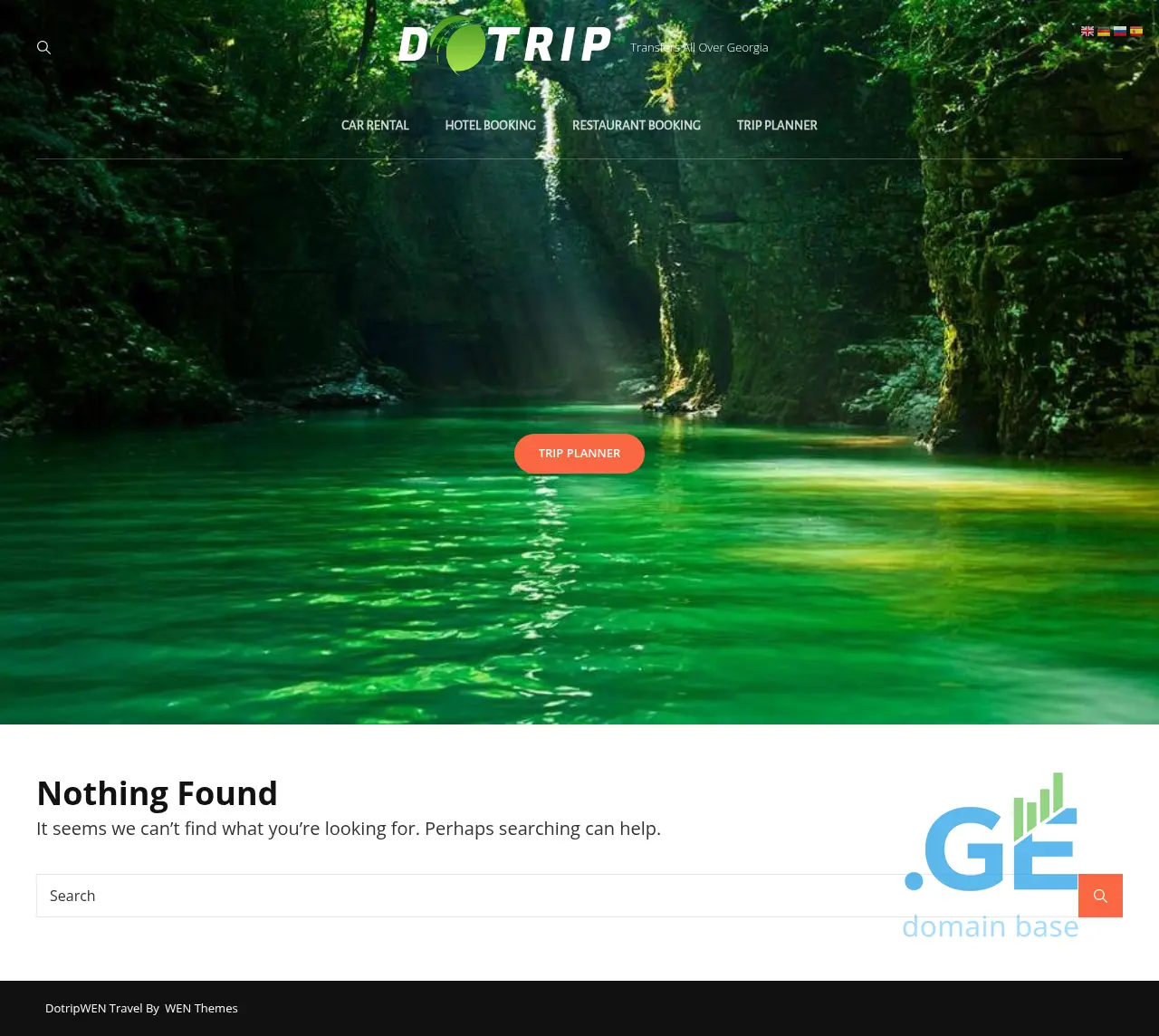 Screenshot of the site dotrip.ge
