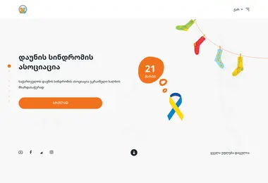 Screenshot of downsyndrome.ge