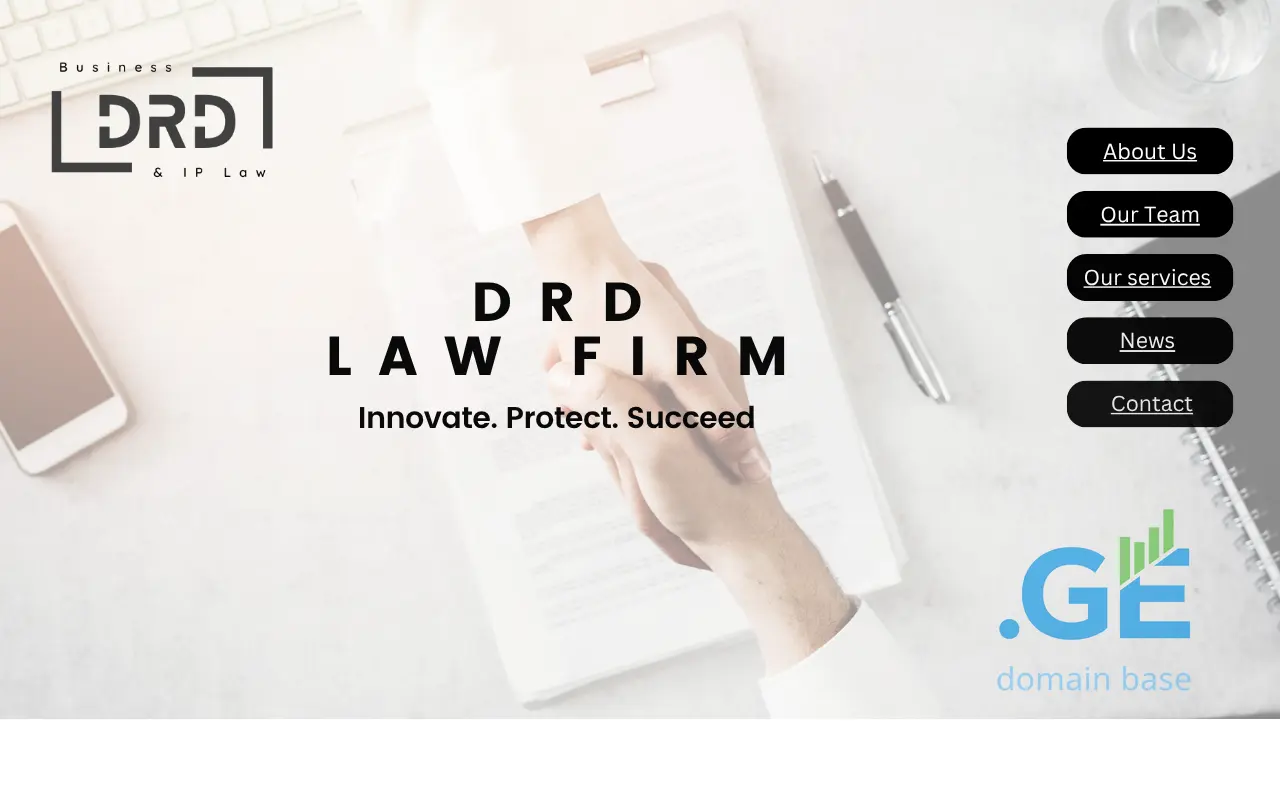 Screenshot of the site drdfirm.ge