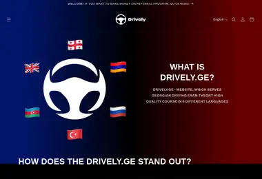 Screenshot of drively.ge