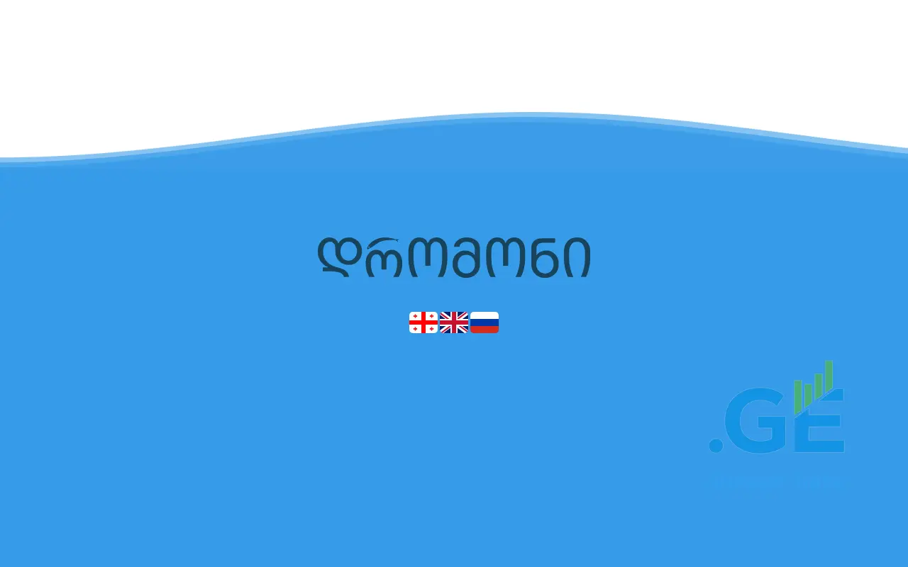 Screenshot of the site dromoni.ge