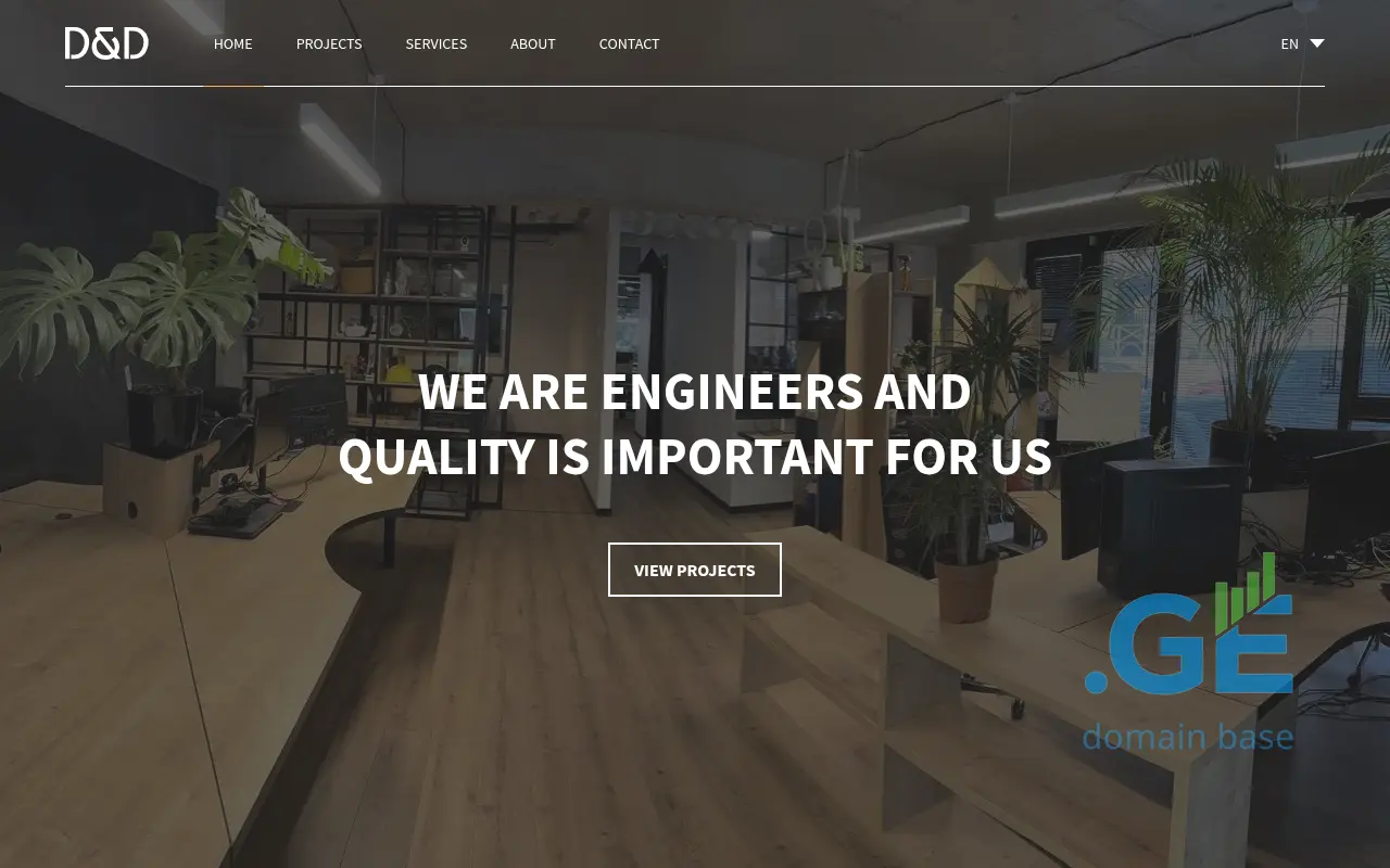 Screenshot of the site dynamicdesigne.ge
