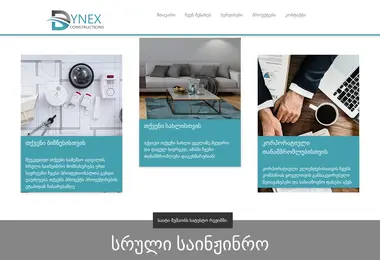 Screenshot of dynex.ge