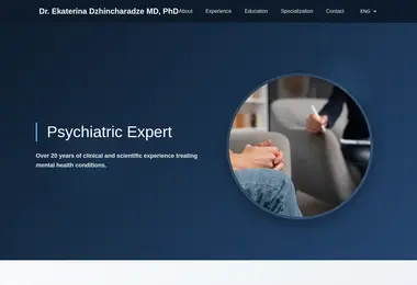 Screenshot of dzhincharadze.ge