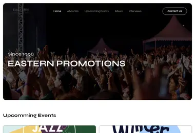 Screenshot of easternpromotions.ge