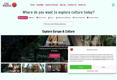 Screenshot of easyholidays.ge