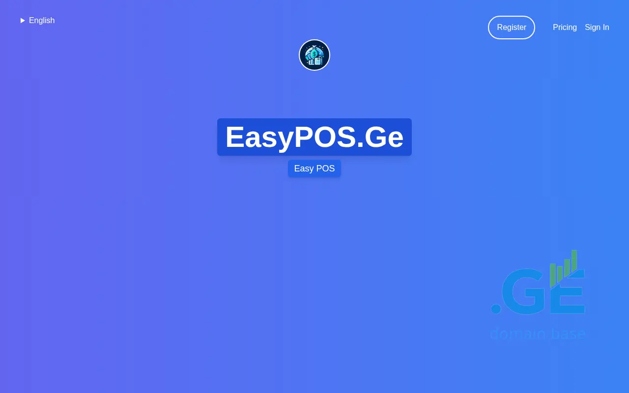 Screenshot of the site easypos.ge