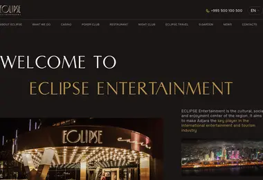 Screenshot of eclipse-ent.ge