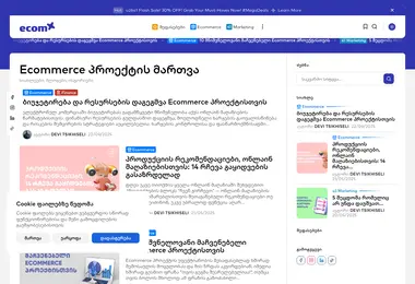 Screenshot of ecomx.ge