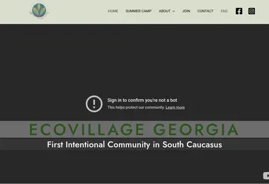 Screenshot of ecovillagegeorgia.ge