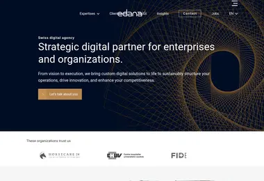 Screenshot of edana.ge