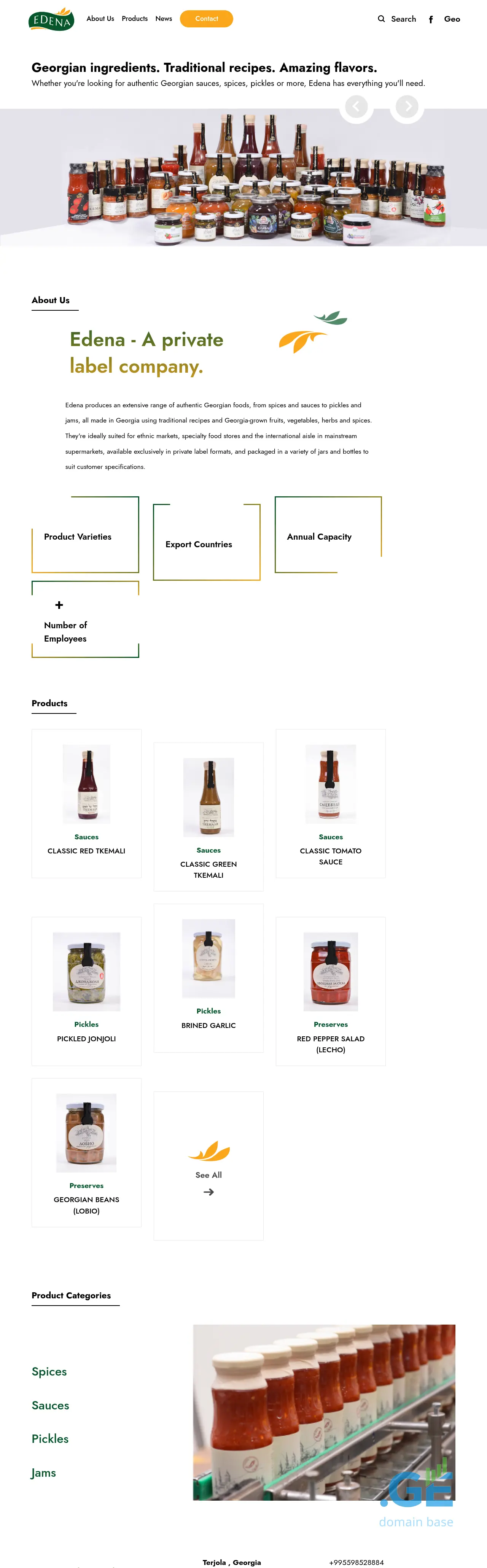 Screenshot of the site edena.ge