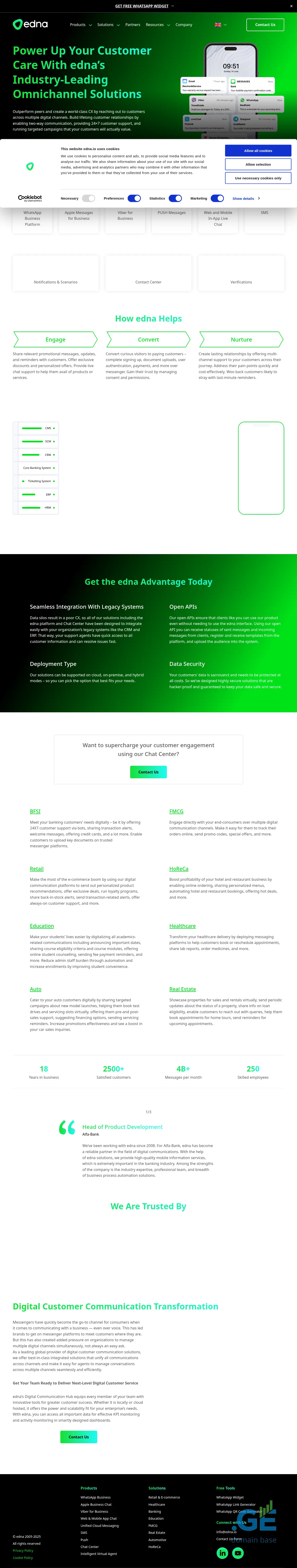 Screenshot of the site edna.ge