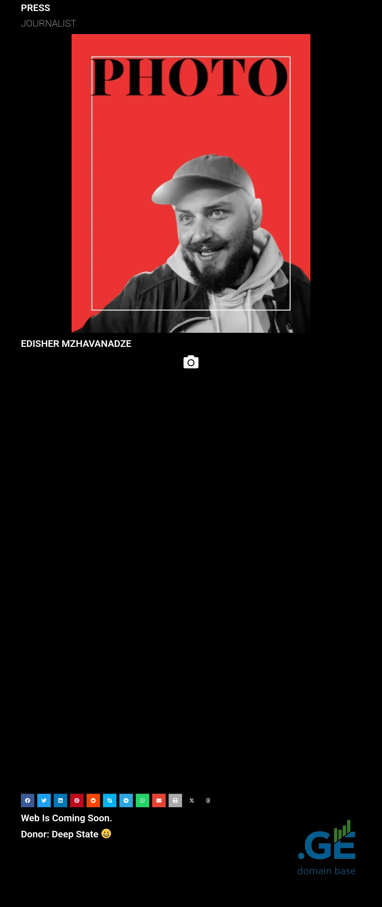 Screenshot of the site edonews.ge