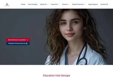 Screenshot of educationhub.ge