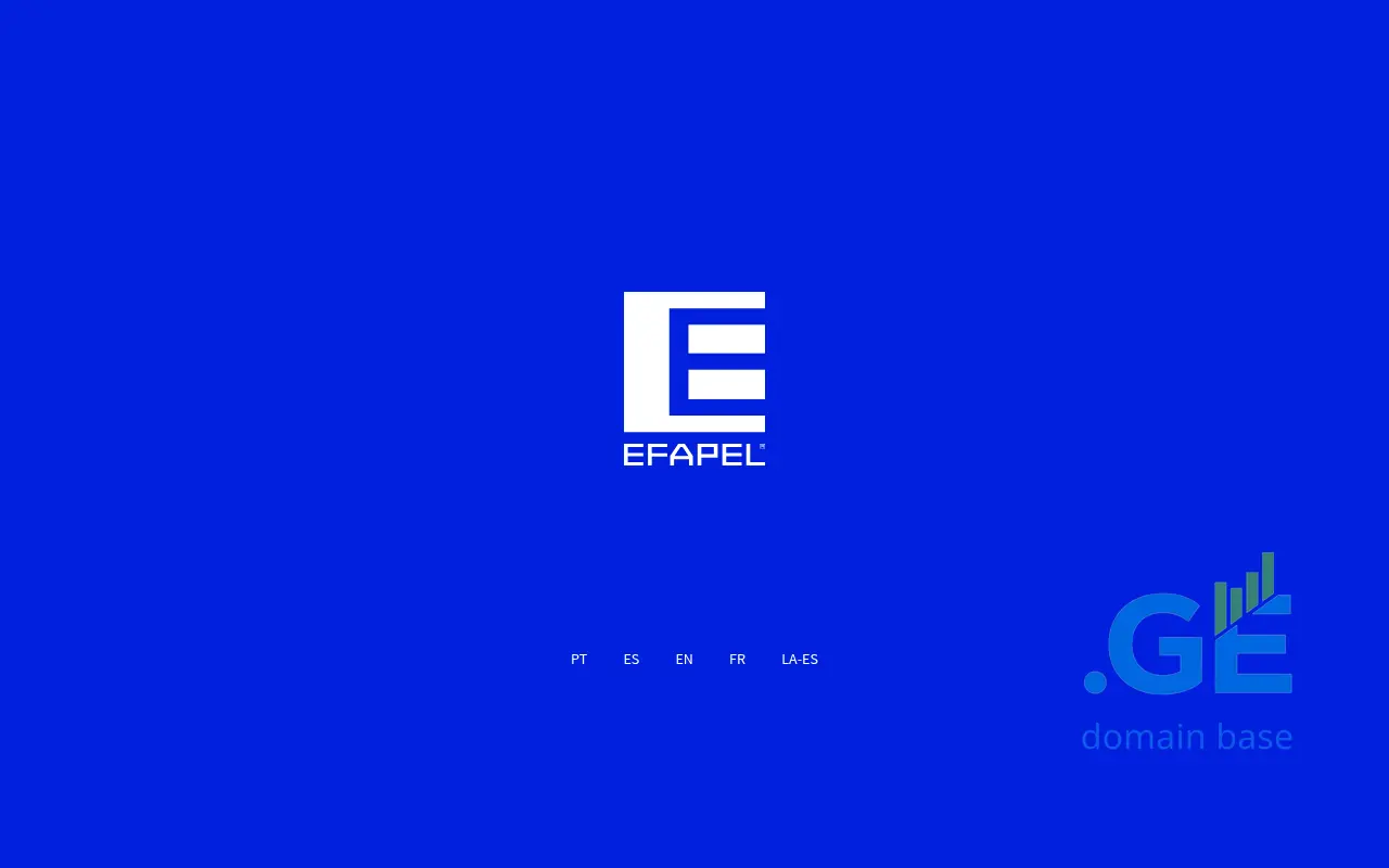 Screenshot of the site efapel.ge