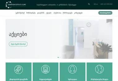 Screenshot of efclinic.ge