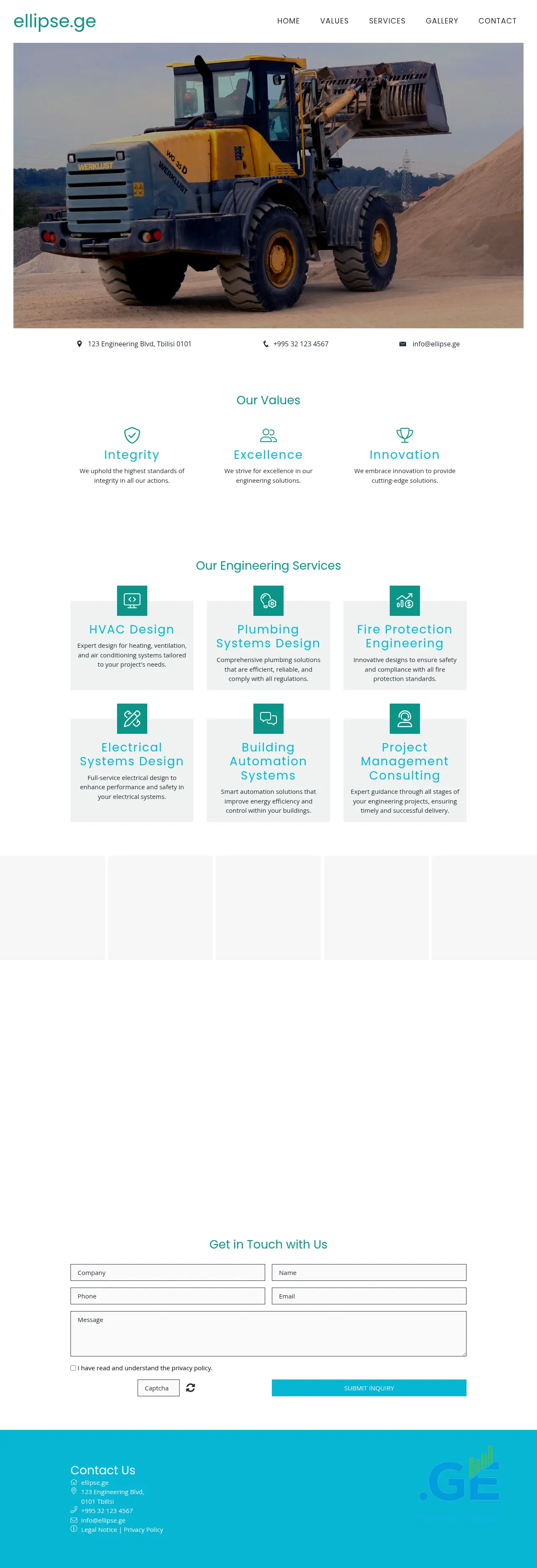 Screenshot of the site ellipse.ge