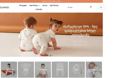 Screenshot of elvakids.ge