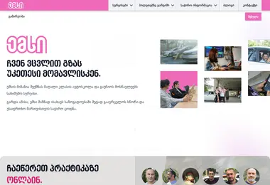 Screenshot of emsi.ge