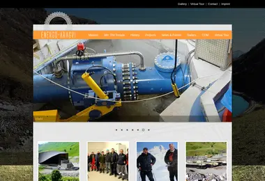 Screenshot of energo-aragvi.ge